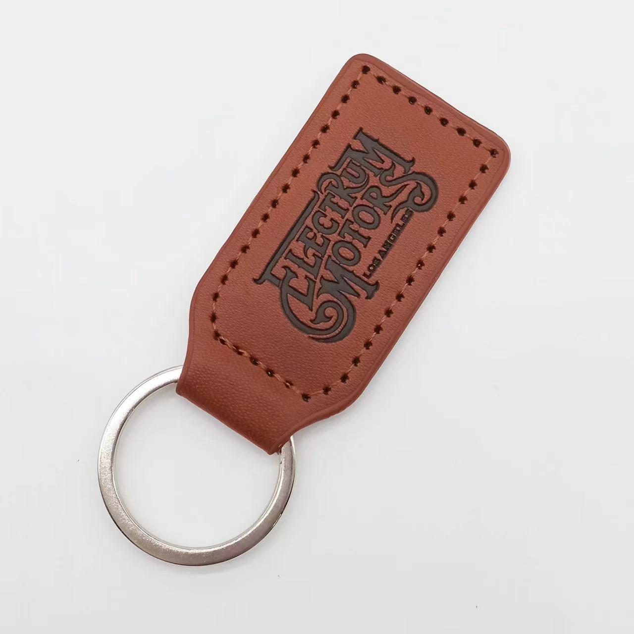 PU leather keychain, Leather wristlet keychain, Yakasarudzika makiyi
